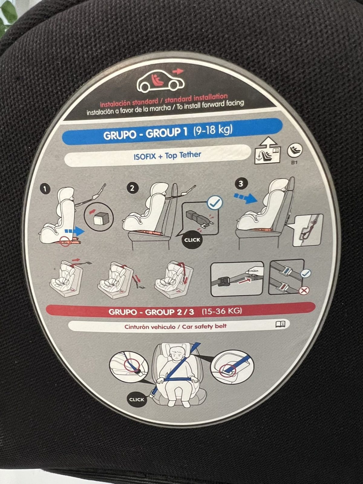 Bílstóll nr. 4 - ISOFIX, fyrir 9-36 kg - Image 2
